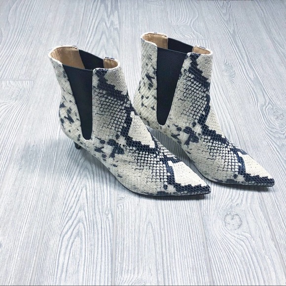 Joie Ralti python print booties ivory size 7 - Picture 7 of 11